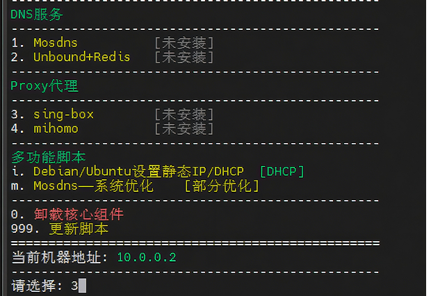 选择安装 sing-box